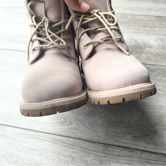 Women's Timberland Premium 6-Inch Waterproof Boot  In Light Pink - Picture 4 of 15